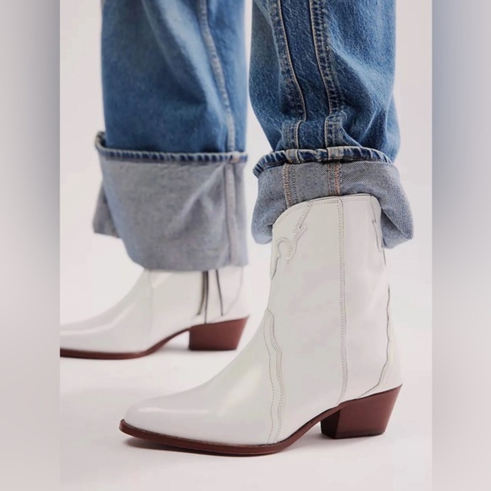 New Free People New Frontier Western Boot Patent